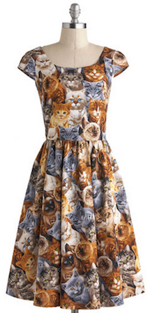 Feline Print Dress