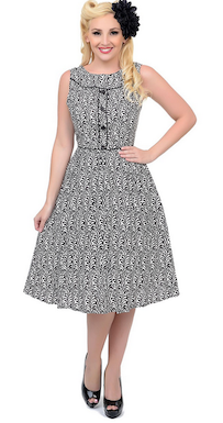 Black and White Vintage Inspired Dress