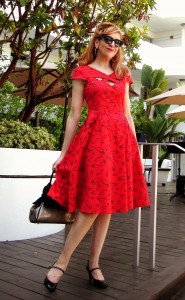 Red Retro Style Dress - StilettoCity.com