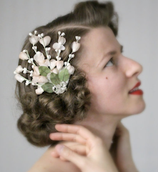 Vintage Floral Hair Clip from Chatter Blossom