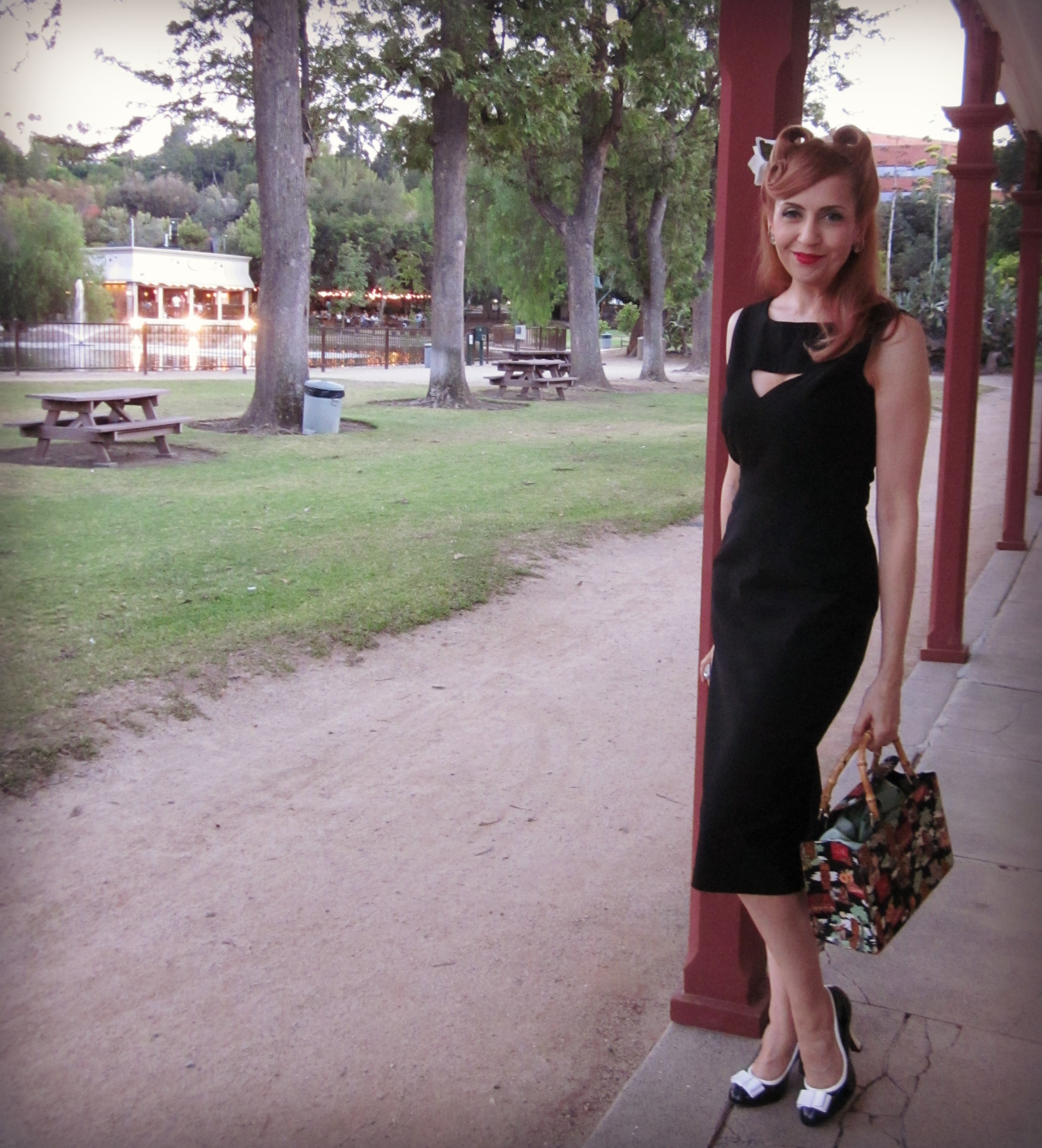 Pinup Style Tatyana Megan Dress, Los Encinos State Historic Park