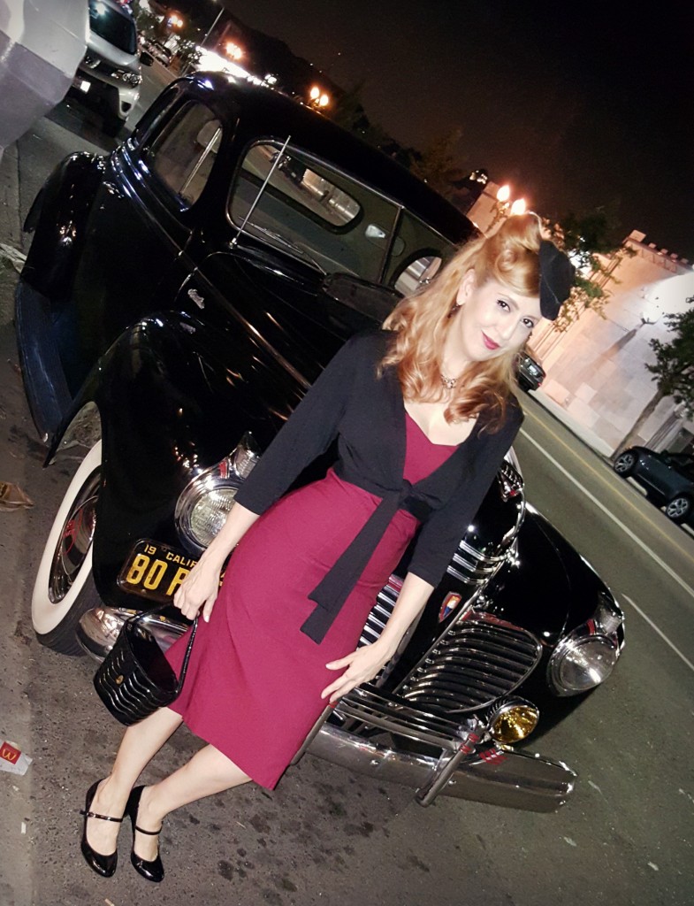 Classic car pinup style look