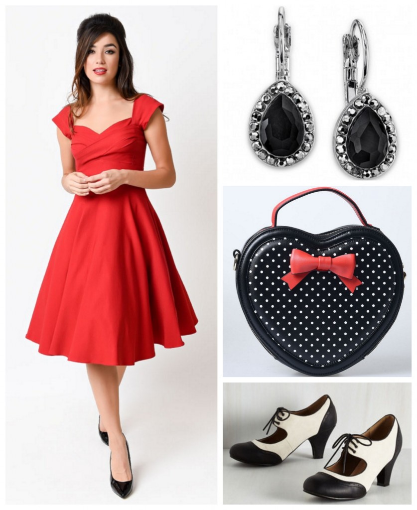 Pinup Style Swing Dress Look