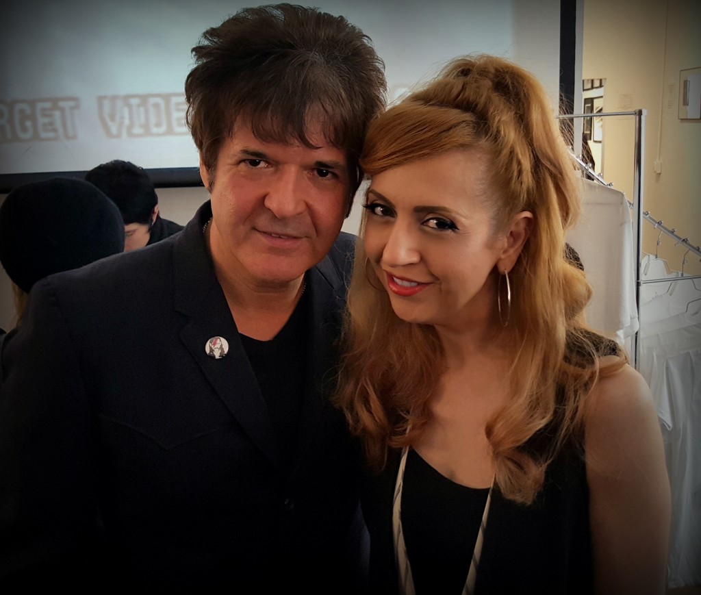 Kastle Waserman and Clem Burke from Blondie, Lethal Amounts Gallery reception March 2016