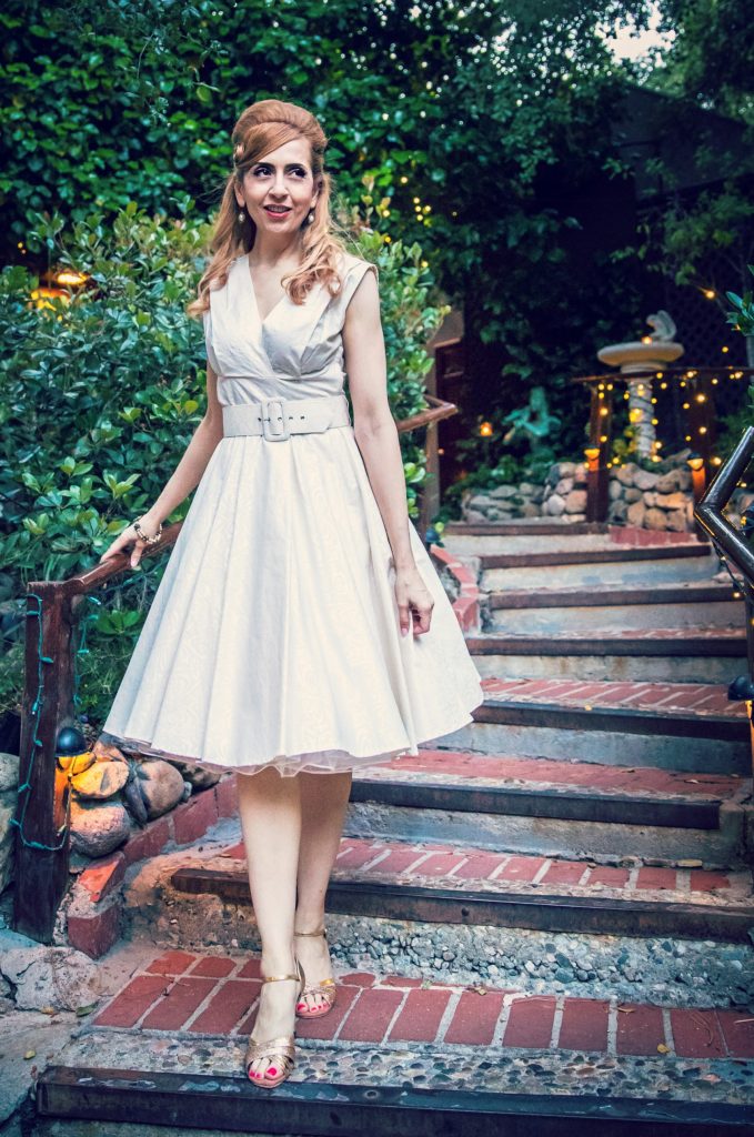 Vintage inspired wedding tea dress