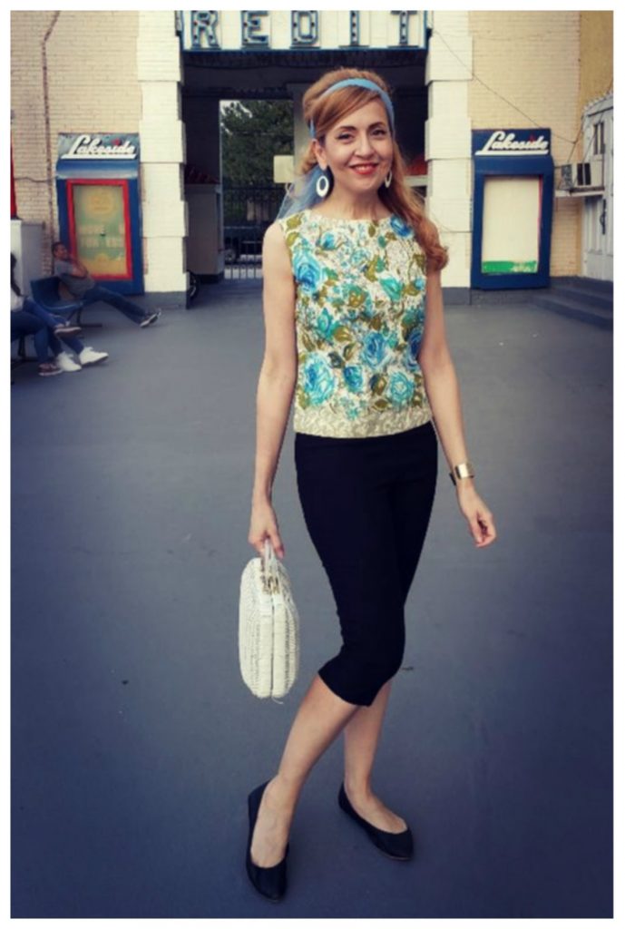 Vintage fashion 1960s inspired outfit