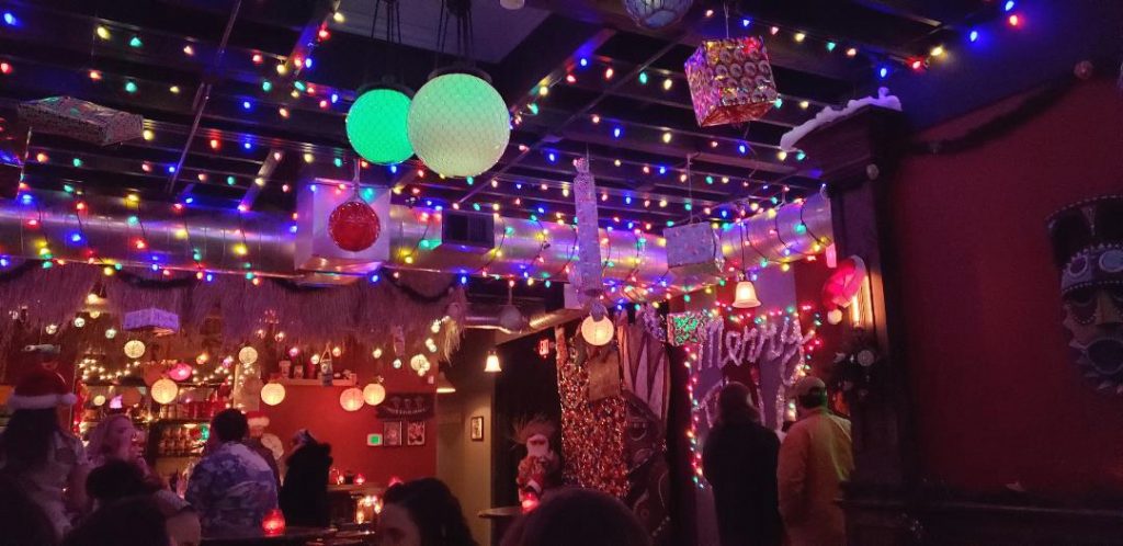 Sipping Santa Miracle Bar Denver